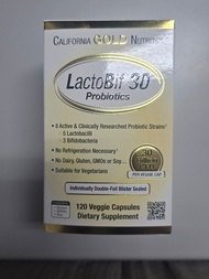 California Gold Nutrition®LactoBif® 30 益生菌300 億CFU 120 粒素食膠囊 30 Probiotics, 30 Billion CFU, 120 Vegg