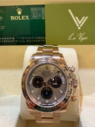 （Sold) 2021年極新無磨 Rolex 116505 Rosegold Sundust Daytona