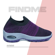 SNEAKERS WANITA LIST WARNA UNGU AEROBICS LARI JALAN TRAVEL KECE ABIZ BAHAN FLYKNIT IMPORT M166