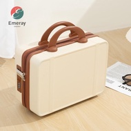 EMERAY Hand Carry Suitcase, Zipper with Combination Lock Luggage Box, 14 Inches ABS Makeup Boxs