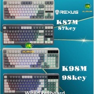 Rexus K98M / K98-M Keyboard Full Size Wired Gaming Keyboard K87M Tkl Premium