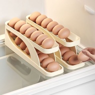2-Tier Egg Tray for self-rolling eggs Super convenient Refrigerator Egg Tray