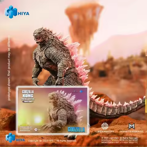 Original HIYA Godzilla x Kong The New Empire Godzilla Evolved Pink Backed Godzilla In Stock Anime Ac