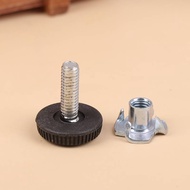[EWFA-t] 20Pcs M6 Thread Adjustable Furniture Levelers Screw In Chair Feet Durable Easy To Use Adjus