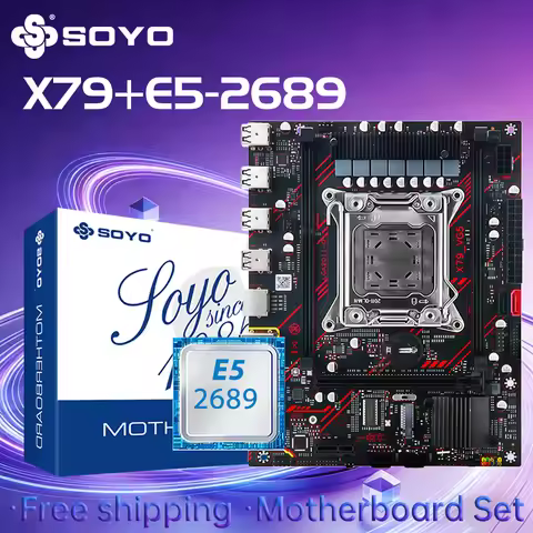 X79 Game Motherboard LGA 2011 Set with E5 2689 CPU DDR3 ECC RAM Memory M.2 NAME Computer components 