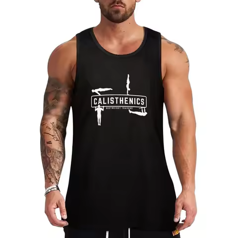 New Calisthenics & Bodyweight training design Tank Top gym t-shirts man gym t shirt men anime t-shir