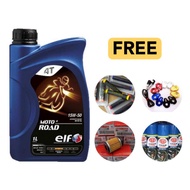 Elf engine oil motor oil semi synthetic 15w50 moto road 1 liter 4t