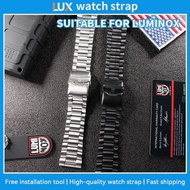 Apply To LUMINOX Stainless Steel Watch Strap 23mm 24mm Universal Interface Fine Steel Watch Strap
