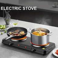 Kompor Listrik Portable 2 Tungku Portable 2000 Watt Praktis & Hemat Listrik