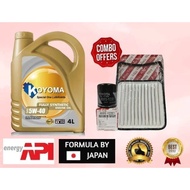 A76# TOYOTA AVANZA 2007year -2015year OIL FILTER + AIR FILTER + KOYOMA 5W40 FULLY SYNTHETIC ENGINE O