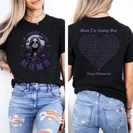 T-shirt Vintage Ozzy Osbourne I'm Coming Home Ozzy Osborne Hadiah Tee untuk Peminat T-Shirt Baju Len