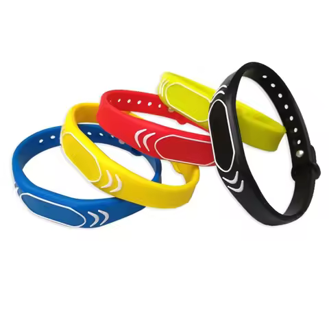 1Pcs 125khz ID Silicone Read Only Wristband Keyfob Smart Tag EM4100 TK4100 RFID Bracelet Waterproof 
