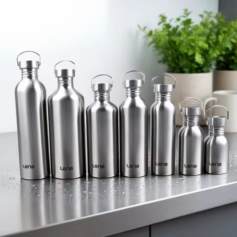 Stainless Steel Water Bottle 350-2000ml Big Mouth Single Wall Drinking Bottle Sports Bottle Flasks w