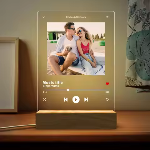 Personalized Gift Photo 3D Night Light Customized Picture Text Lamp Wedding Anniversary Valentines D