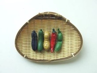 日本製 盛榮堂 南部鐵器 趣味筷架 藤籃為示意圖 毛豆款單個250  現貨4個