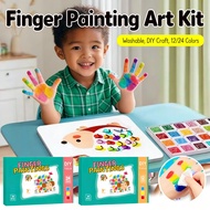 Finger Painting Kit Set 24Colors Stamp/DIY Kid Book/Art Craft/Early Edu/Wash Paint