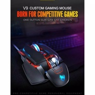 MOUSE GAMING T-WOLF V9 MACRO PROGRAMMING 8 TOMBOL RGB T-WOLF 3200 DPI