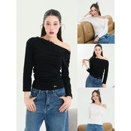Preawa Top (Prava) Lace Off-Shoulder Off Shoulder Long Sleeve Top Off Shoulder Long Sleeve