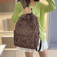 AXIOM Leopard Print Backpack, Retro Daypack Students School Bag, Portable Fixed Webbing Polyester Ny