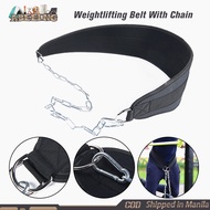 Pull-up Belt Weighted Dip Belt with Chain, Gym Equipment Waist Belt