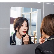 【SG stock/24-hour shipping】 wall mirror Mirror Sticker Mirror Wallpaper Acrylic Hd Mirror Makeup Ful