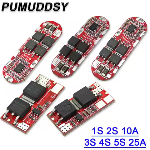1S 2S 3S 4S 5S 10A/20A BMS 18650 Li-ion Lipo Lithium Battery Protection Circuit Board Module Pcb Pcm