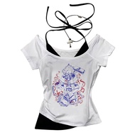 My Hero Academia crop top Streetwear Slim Fit Cute corset Grunge gyaru coquette woman clothes