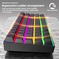 Customized Game Portable 61-Key Wired Blue Switch Mechanical Keyboard
