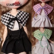 STABFOAM Checkered Cloak, Cotton Stuffed Doll Macaron Outfit Doll Clothes,  Checkered 10~15cm 15cm C