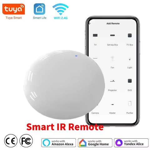 Tuya WiFi IR Remote Control Smart Universal for TV Air Conditioner Alexa Remote Control Work with Go