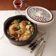 MIYAWO日本宮尾 IH系列7號耐溫差洋風陶土湯鍋1.7L送辣媽食譜書