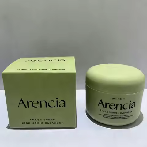 Arencia Fresh Green Rice Mochi Cleanser 120g Easily Emulsifies Makeup and Excess Oil Deep Cleanses W