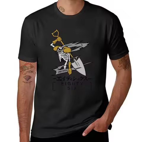 Eighty Six 86 Shinei Nouzen Undertaker Mascot Suitable For Anime Lovers White Background T-Shirt