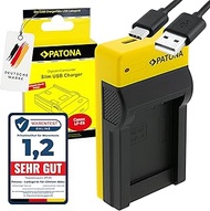 PATONA Slim Charger for EN-EL12 Battery compatible with Nikon Coolpix S8000, S8100, S9100, S9400, S9