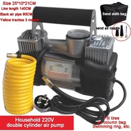 12V/220V Air Compressor Car Air Pump Portable Tyre Inflator Electric Motorcycle Pump Compressor Smal
