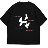 Oversized Reflective T-shirt With Die and A Smile Glow Motif Distro T-shirt for Men and Women By One