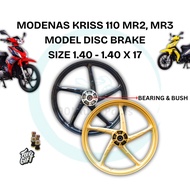 SPORT RIM MODEL DISC BRAKE MODENAS KRISS 110 MR2 MR3 KRISS110 MR2 MR3 KRISS MR2 MR3 EURO 3