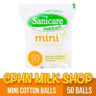 Sanicare Mini Cotton Balls 50 Balls