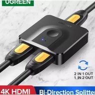 - UGREEN 4K Switcher Splitter HDMI 2 in 1 Out Bi-Direction HDMI HUB
