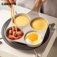 Carote Pancake Egg Pan 4-Hole/ 3-Hole/ Tamagoyaki Pan 18cm Flat omelet Frying Pan 28 cm