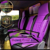 Sarung jok mobil truk canter 125 motif terbaru bonus sarung stir - Cover sarung jok mobil truk cante