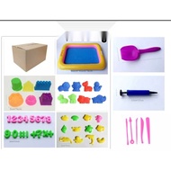 2kg Sand Set Kids Sand Set Colourful Play Sand Dynamic Eco Sand Castle Sand Beach Play / Mainan Pasi