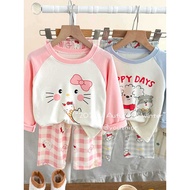 Male Female Baby Thermostatic German Velvet Soft Huhu Warm Long-Sleeved Pajamas Set Elastic Loose Ho