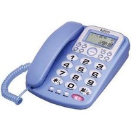 ㊣ 高雄歡迎自取 ㊣免運 歌林來電顯示電話機 KTP-WDP01 (藍色) 大按鍵 大字體 電話機 2組快撥記憶鍵 耐用