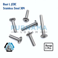 JCBC Bolt M8 x 70 (Length 7 cm) Stainless Steel 304 A2-70