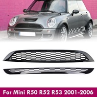 2pcs Front Bumper Grille Fit for Mini R50 Cooper,Mini R52 Cooper, Cooper S,Mini R53 Cooper S Auto Pa