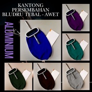 Durable Velvet Church Collection Offering Bag Zipper Sunday School Children Oval Handle