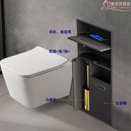 不鏽鋼壁龕嵌入式化妝室廁所牆上置物架馬桶刷浴室金屬垃圾桶嵌櫃