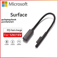 PD USB type C charger power supply fast charge adapters for Microsoft Surface Pro 6/5/4/3 go Book 1 2 laptop convert