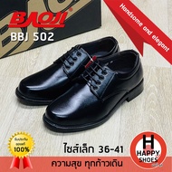 [🥇ของแท้100%🔢เบอร์36-41🆓ฟรี...ถุงเท้า 1 คู่] BAOJI รองเท้าคัทชูผูกเชือก รองเท้าหนังหุ้มส้น คัตชูเบอร